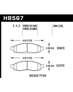 HAWK LTS Brake Pads