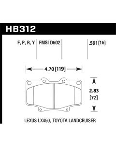 HAWK LTS Brake Pads