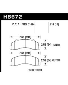 HAWK LTS Brake Pads