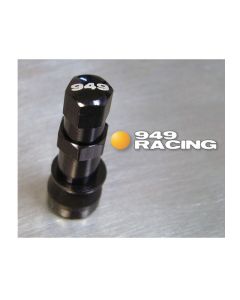 949Racing Anodized Aluminum Valve Stem, Single, Standard Fitment (Small Dia OD), Black, VALBAL